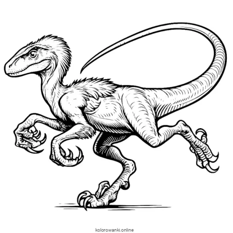 kolorowank Velociraptor