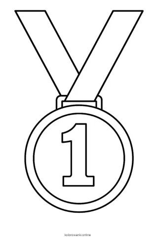 medal kolorowanka
