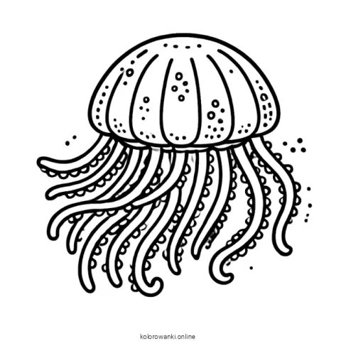 meduza kolorowanka