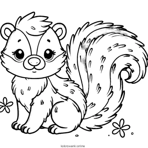 skunks kolorowanka